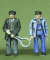 OO gauge model railway figures bespoke sculpted for a private collector. Size: 24mm tall